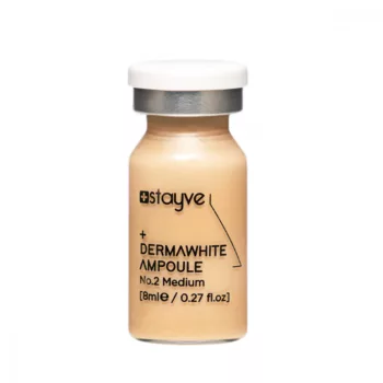 Stayve BB Glow No.2 Medium mezoterápiás ampulla (8ml): professzionális bőrtónus-egységesítő és hidratáló szérum közepes bőrhöz, mikrotűs kezelésekhez (Dermapen).