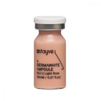 Stayve BB Glow No.1-2 Light Rose mezoterápiás ampulla (8ml): professzionális bőrszín-egységesítő és üdítő szérum rózsaszínes tónusú világos bőrhöz, mikrotűs kezelésekhez (Dermapen).