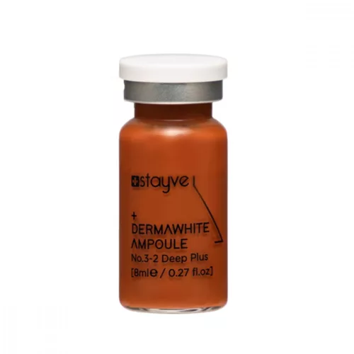 Stayve BB Glow No.3-2 Deep Plus mezoterápiás ampulla (8ml): professzionális bőrtónus-egységesítő és mélyítő szérum sötét bőrhöz, mikrotűs kezelésekhez (Dermapen).