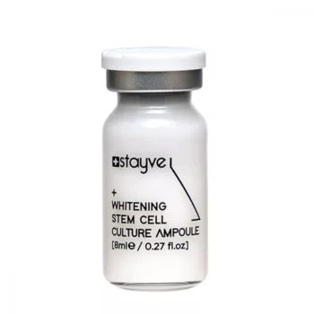 Stayve Whitening Stem Cell Culture mezoterápiás ampulla (8ml): professzionális őssejtes bőrhalványító szérum pigmentfoltok kezeléséhez, mikrotűs kezelésekhez (Dermapen).