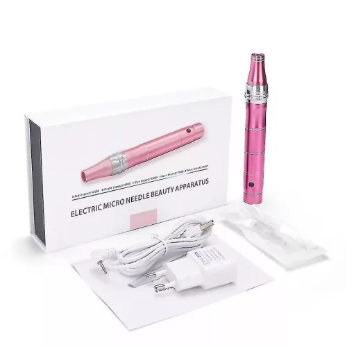 DP22 Pink professzionális fém vázas mikrotűs készülék a látványos anti-aging és bőrfiatalító kezelésekhez, 5 választható sebességfokozattal