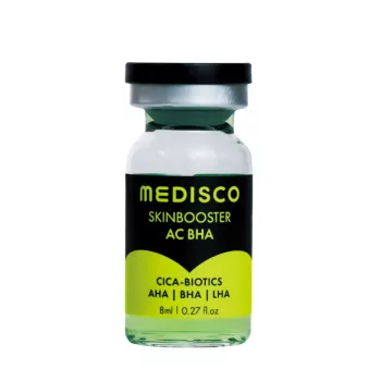 Medisco Skinbooster AC BHA mezoterápiás ampulla (8ml): professzionális pórustisztító és faggyúszabályozó szérum mikrotűs kezelésekhez (Dermapen).