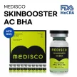 Medisco Skinbooster AC BHA mezoterápiás ampulla szett (10x8ml): professzionális pórustisztító és faggyúszabályozó szérum CICA-Biotics technológiával mikrotűs kezelésekhez (Dermapen).