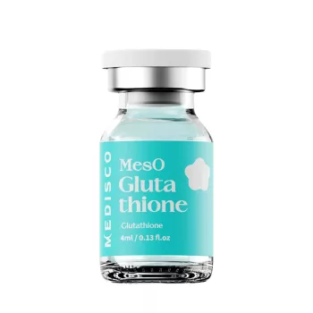 Medisco Meso Glutathione mezoterápiás ampulla (4ml): professzionális antioxidáns és világosító szérum hiperpigmentáció ellen, mikrotűs kezelésekhez (Dermapen).