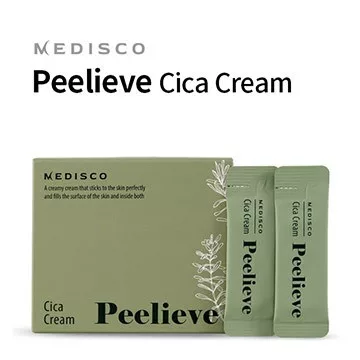 Medisco Peelieve Cica Cream (2ml): intenzív regeneráló és hidratáló krém növényi összetevőkkel és aminosavakkal, kifejezetten Seanergy Peel és mikrotűs kezelések utáni professzionális utóápoláshoz.