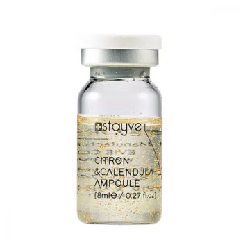 Stayve Citron & Calendula mezoterápiás ampulla (8ml): professzionális bőrnyugtató és tónusjavító szérum érzékeny bőrre, mikrotűs kezelésekhez (Dermapen).